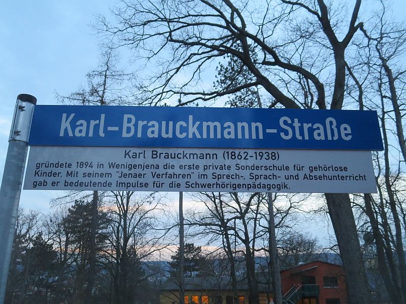 Die Karl-Brauckmann Straße nun auch in Jena!